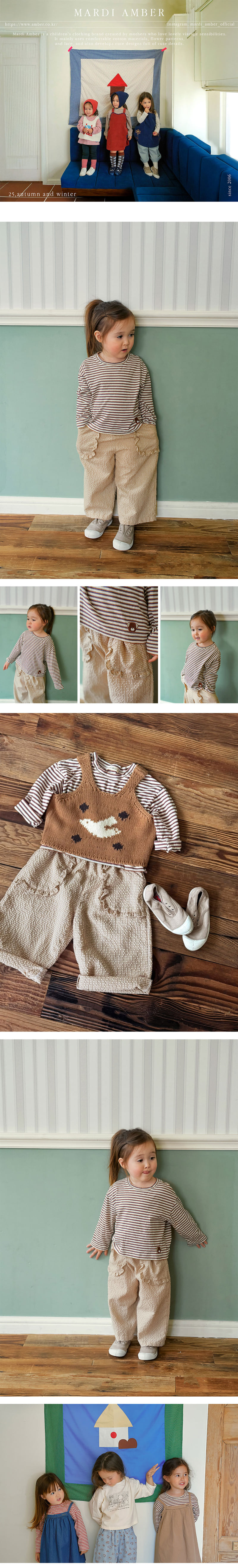 Amber - Korean Children Fashion - #minifashionista - Little Stripe Tee - 2