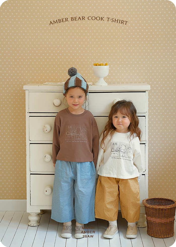Amber - Korean Children Fashion - #prettylittlegirls - Bear Cook Tee