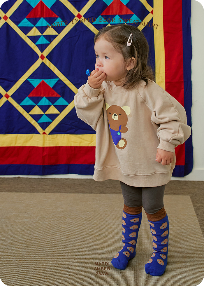 Amber - Korean Children Fashion - #prettylittlegirls - Tired Bear Sweatshirt