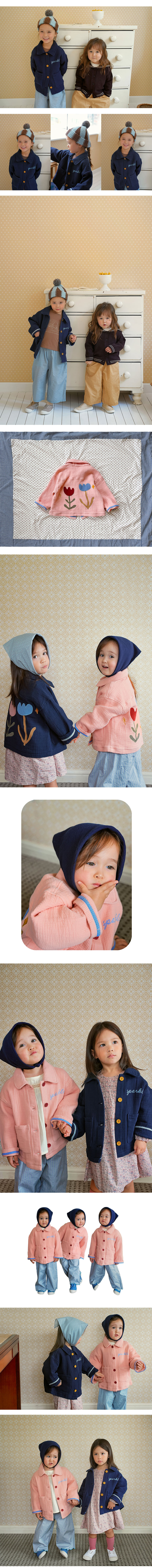 Amber - Korean Children Fashion - #prettylittlegirls - Floral Star Jacket - 3