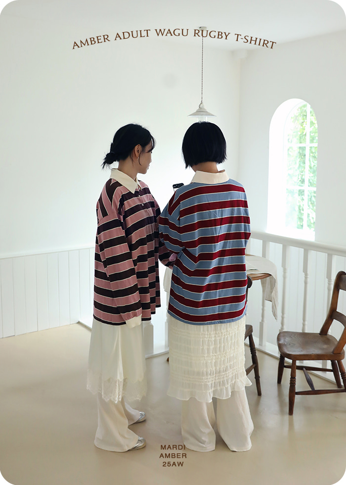 Amber - Korean Women Fashion - #womensfashion - Adult Wagu Rugby Tee