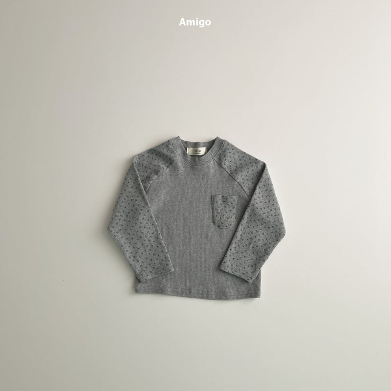 Amigo - Korean Baby Fashion - #babyboutique - Small Flower Raglan Tee - 3