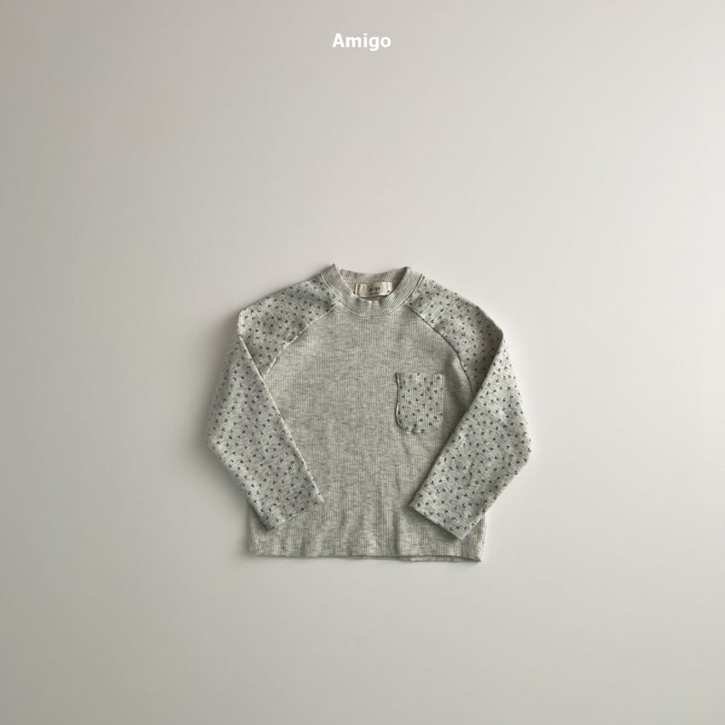 Amigo - Korean Baby Fashion - #babyboutique - Small Flower Raglan Tee - 4