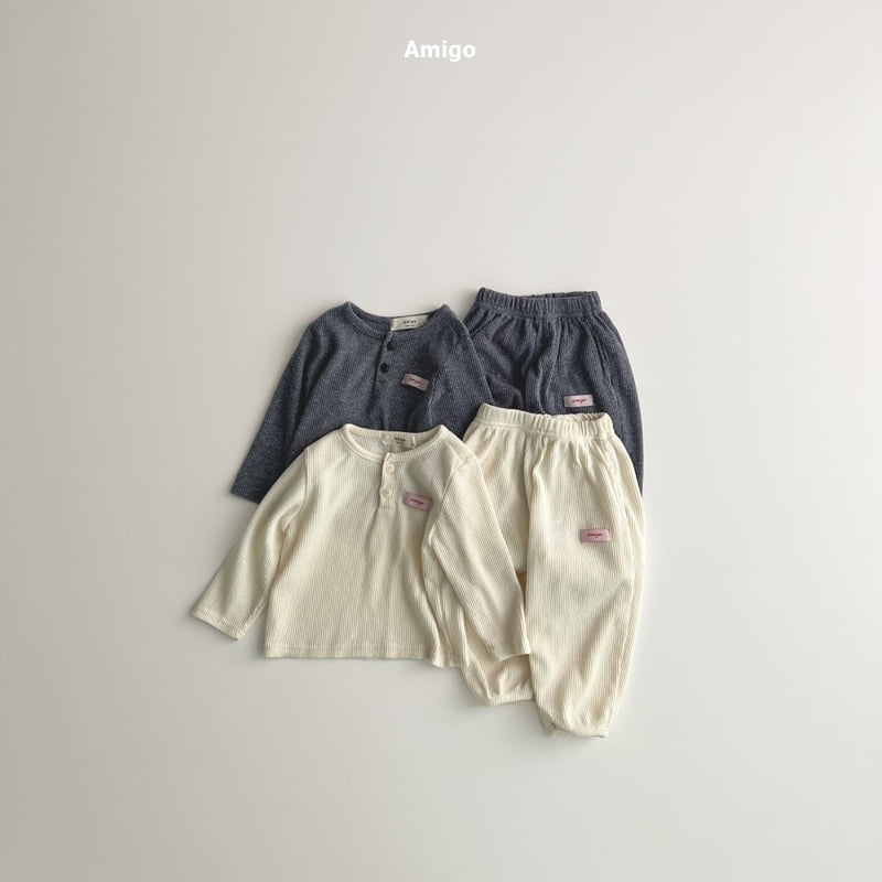 Amigo - Korean Baby Fashion - #babyboutique - Mini Waffle Set