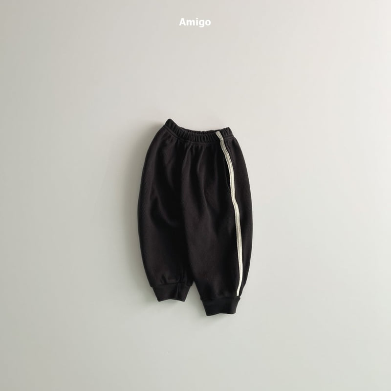 Amigo - Korean Baby Fashion - #smilingbaby - Waffle Jogger Pants - 4