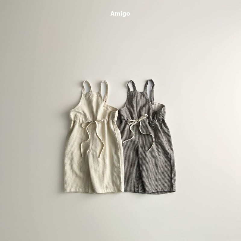 Amigo - Korean Baby Fashion - #babyboutique - French Overalls