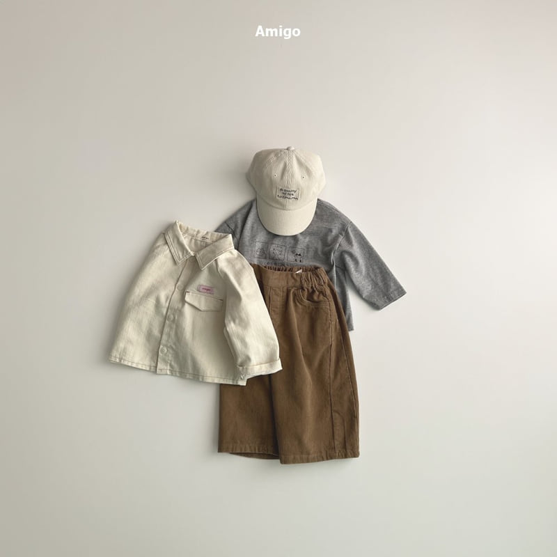 Amigo - Korean Baby Fashion - #babyboutique - Wide Corduroy Pants - 12