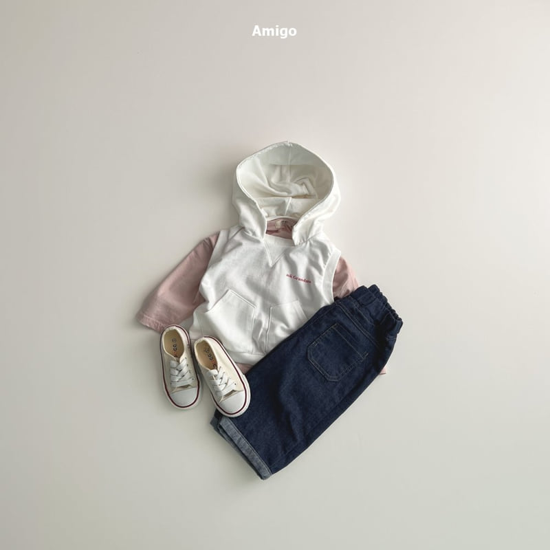 Amigo - Korean Baby Fashion - #babyboutique - Grandma Hoodie Vest - 9