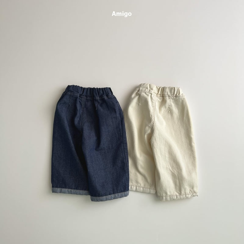 Amigo - Korean Baby Fashion - #babyboutique - Pocket Denim Pants - 4