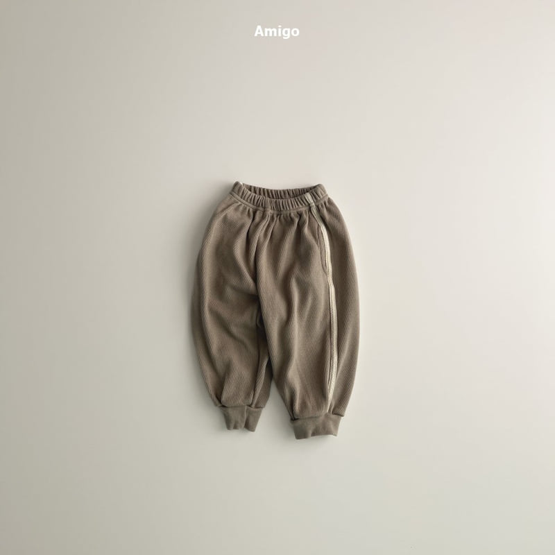 Amigo - Korean Baby Fashion - #babyboutiqueclothing - Waffle Jogger Pants - 5