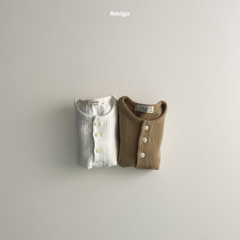 Amigo - Korean Baby Fashion - #babyboutiqueclothing - Macaron Button Tee - 3
