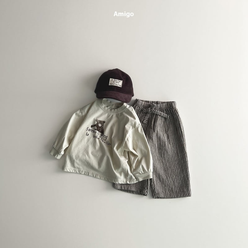 Amigo - Korean Baby Fashion - #babyboutiqueclothing - Bear Tee - 10