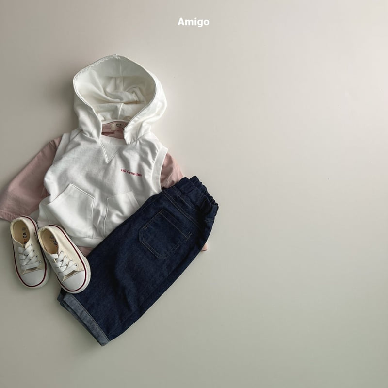 Amigo - Korean Baby Fashion - #babyboutiqueclothing - Grandma Hoodie Vest - 10