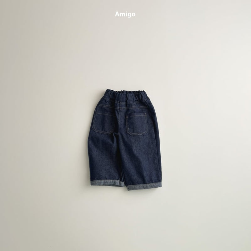 Amigo - Korean Baby Fashion - #babyclothing - Pocket Denim Pants - 5