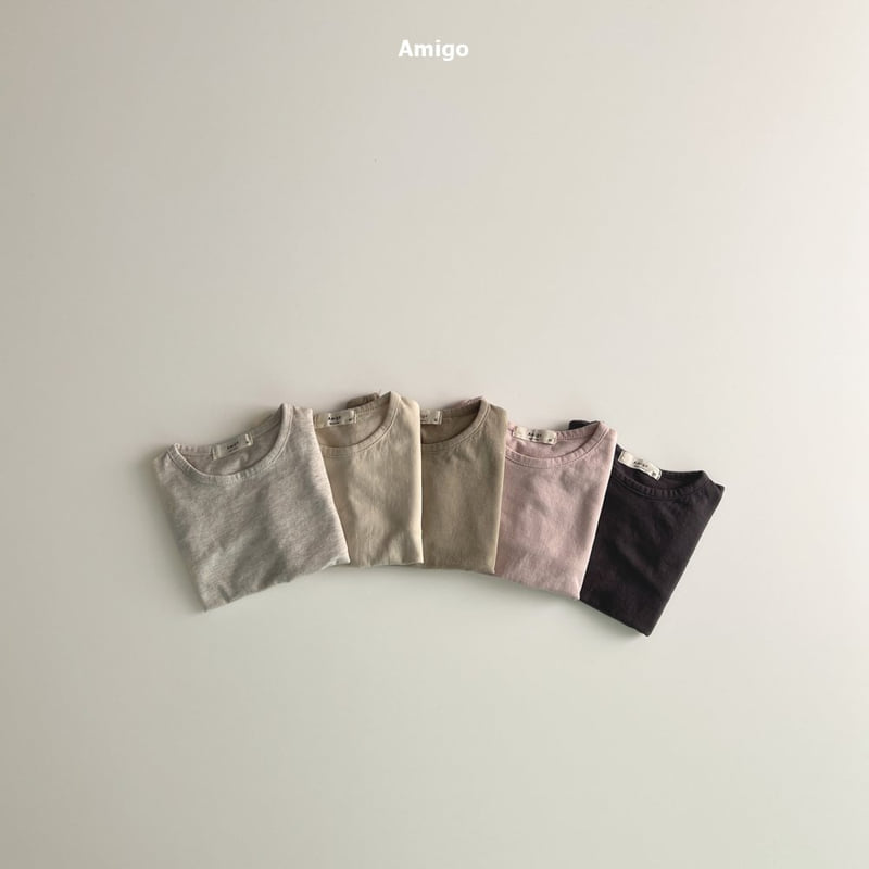 Amigo - Korean Baby Fashion - #babyclothing - Basic Ribbed Tee