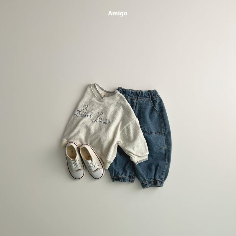 Amigo - Korean Baby Fashion - #babyclothing - Dart Denim Joggers - 10