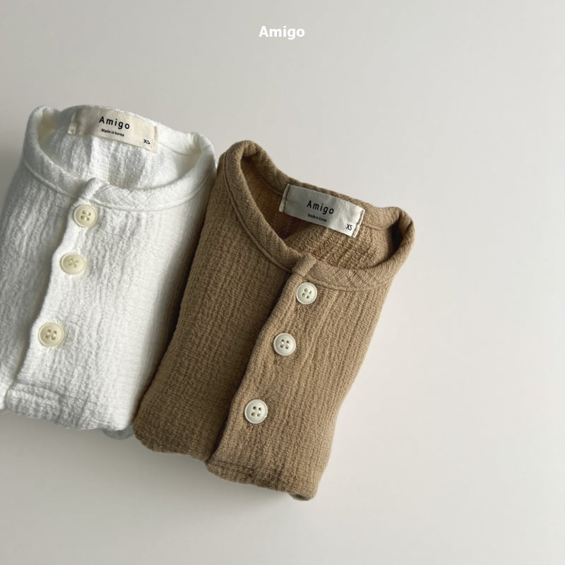 Amigo - Korean Baby Fashion - #babyboutiqueclothing - Macaron Button Tee - 4