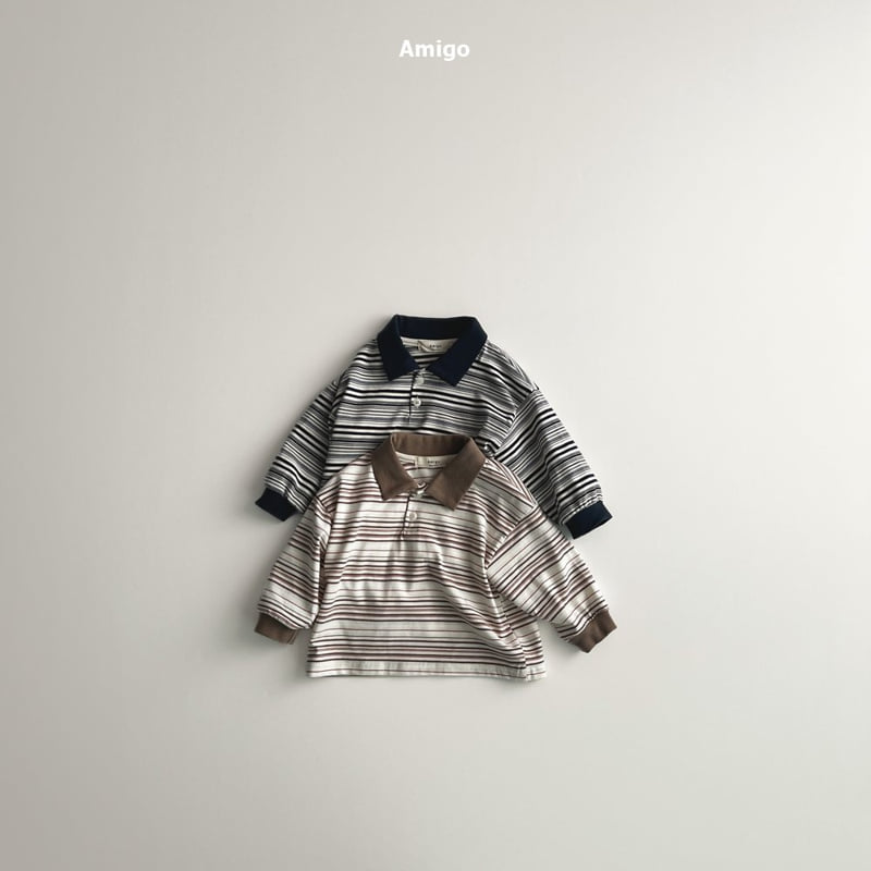 Amigo - Korean Baby Fashion - #babyclothing - Multi Collar Tee