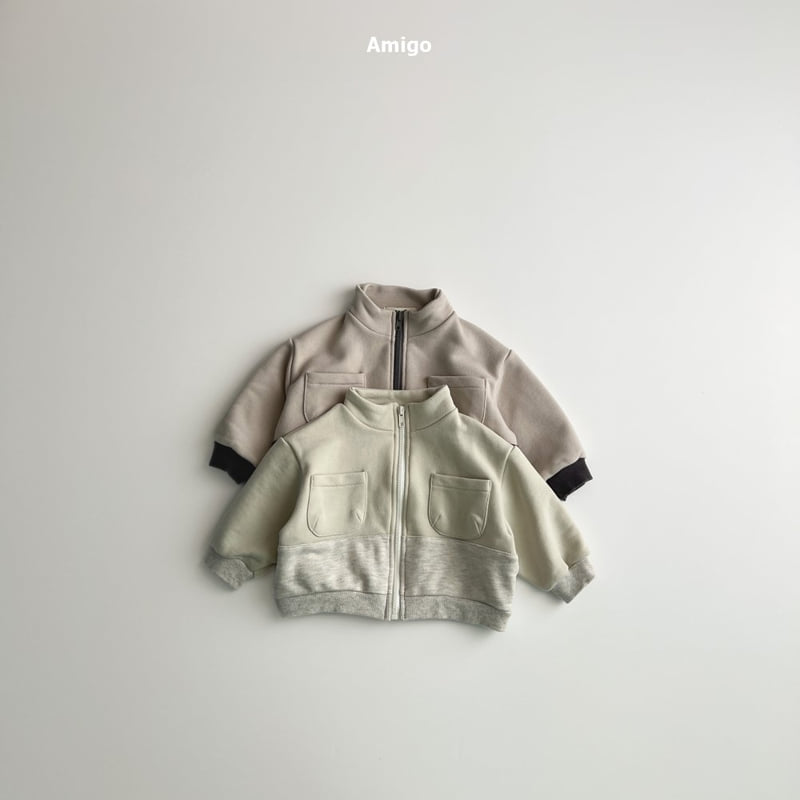 Amigo - Korean Baby Fashion - #babyclothing - Sweat Warm Jacket