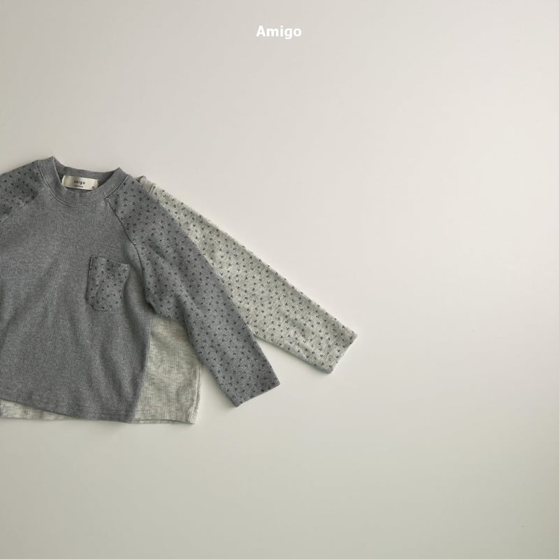 Amigo - Korean Baby Fashion - #babyfashion - Small Flower Raglan Tee - 7