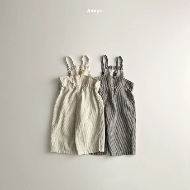 Amigo - Korean Baby Fashion - #babyclothing - French Overalls - 4