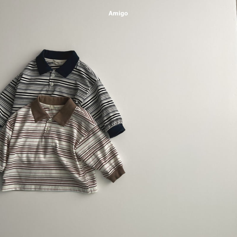 Amigo - Korean Baby Fashion - #babyfashion - Multi Collar Tee - 2