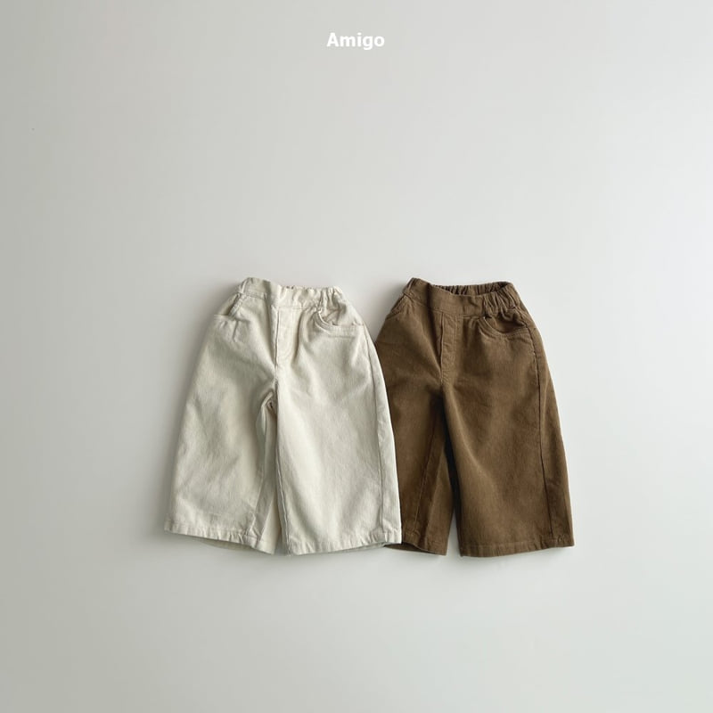 Amigo - Korean Baby Fashion - #babyfashion - Wide Corduroy Pants