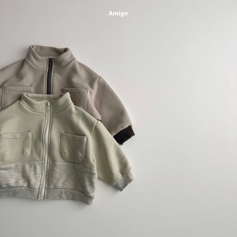 Amigo - Korean Baby Fashion - #babyfashion - Sweat Warm Jacket - 2