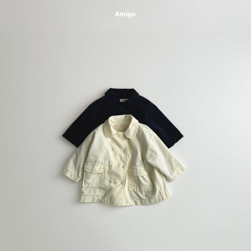 Amigo - Korean Baby Fashion - #babyfashion - Corduroy Double Jacket