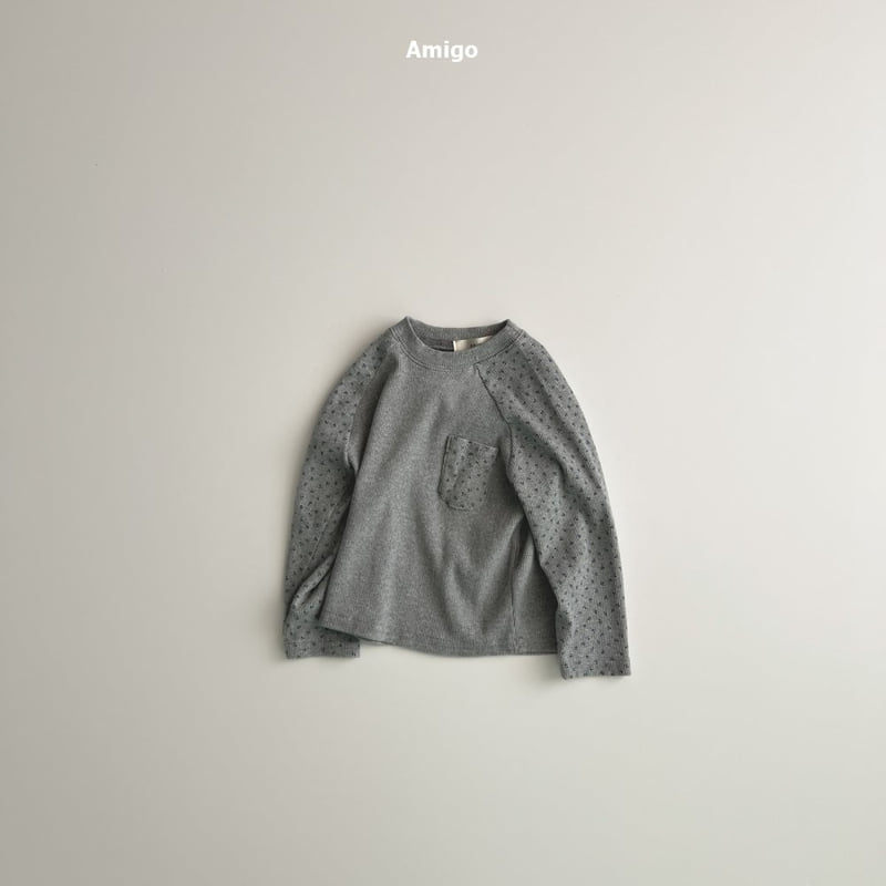 Amigo - Korean Baby Fashion - #babyfever - Small Flower Raglan Tee - 8
