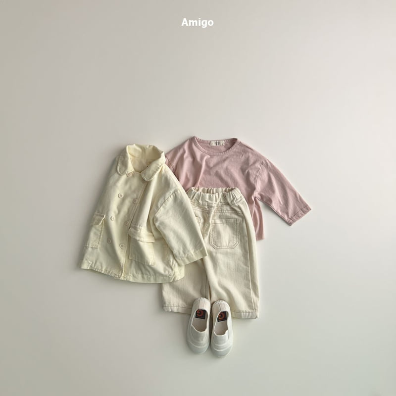 Amigo - Korean Baby Fashion - #babyfever - Pocket Denim Pants - 7