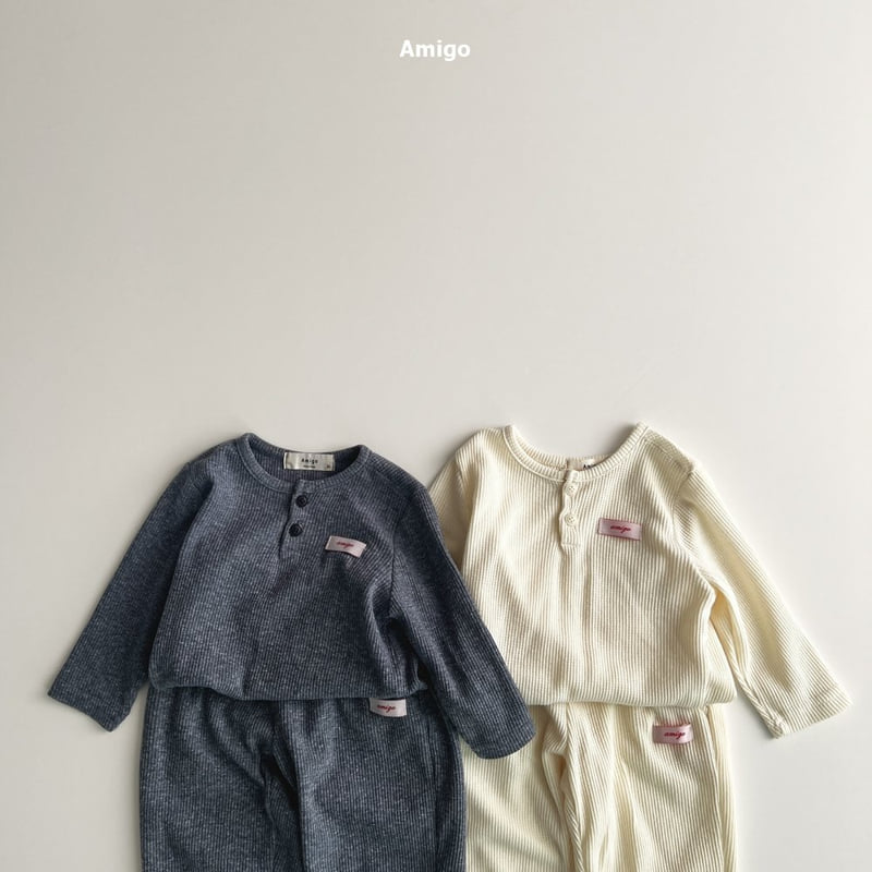 Amigo - Korean Baby Fashion - #babyfever - Mini Waffle Set - 5