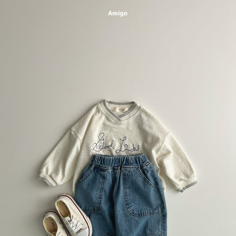 Amigo - Korean Baby Fashion - #babyfever - Dart Denim Joggers - 12