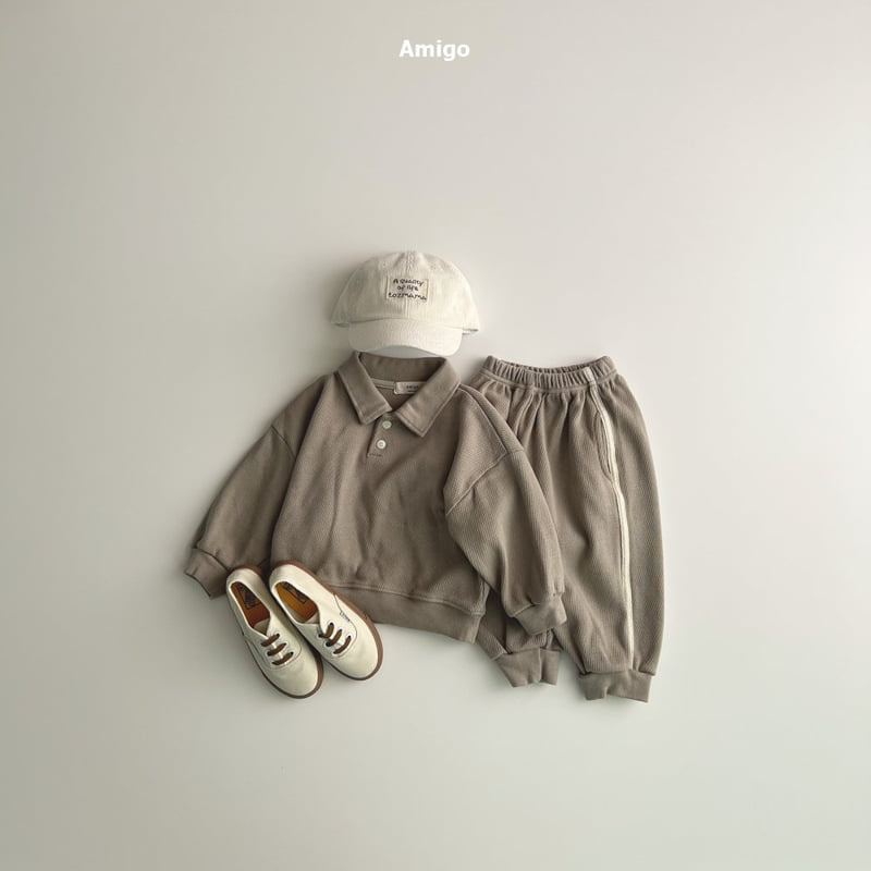 Amigo - Korean Baby Fashion - #babyfever - Waffle Jogger Pants - 8