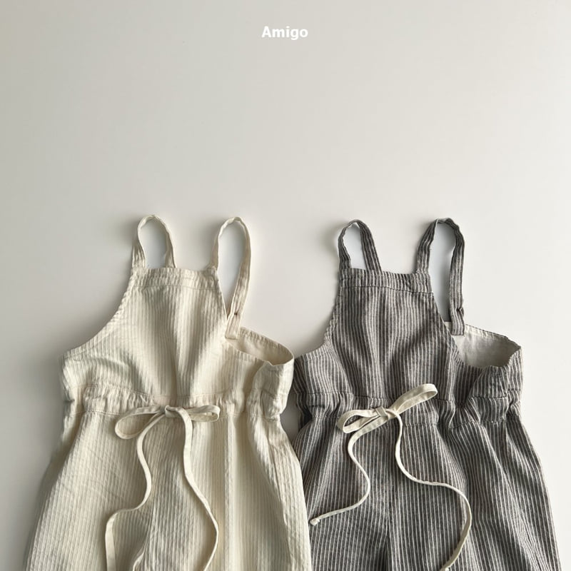 Amigo - Korean Baby Fashion - #babyfever - French Overalls - 5