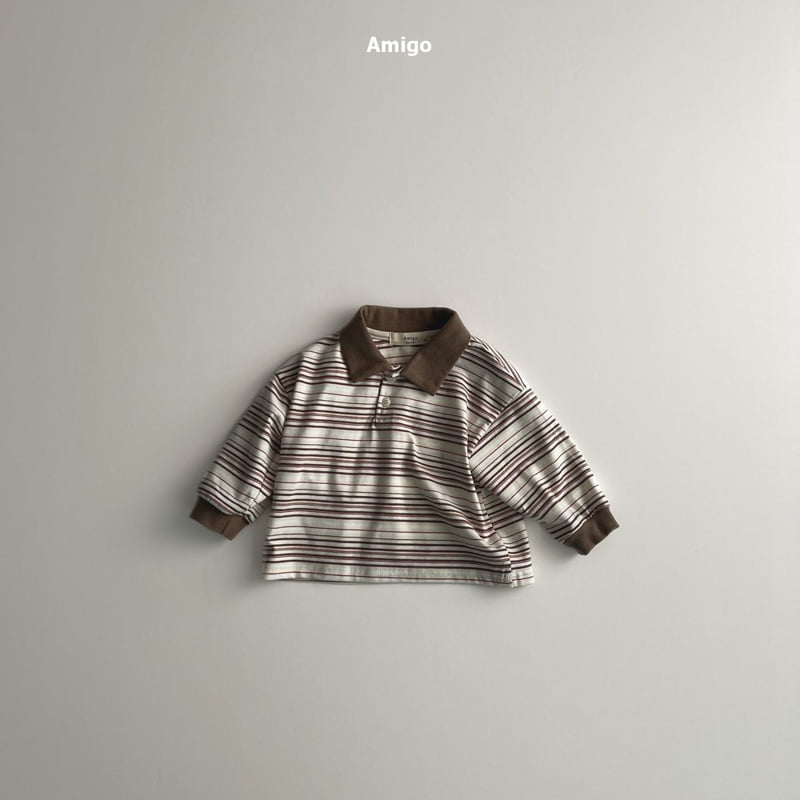 Amigo - Korean Baby Fashion - #babyfever - Multi Collar Tee - 3