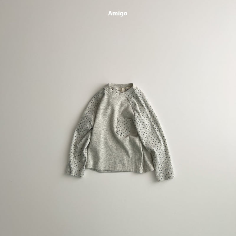 Amigo - Korean Baby Fashion - #babygirlfashion - Small Flower Raglan Tee - 9