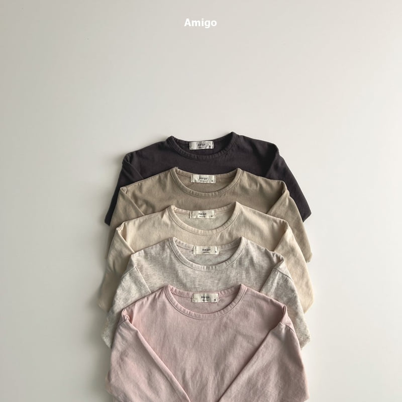 Amigo - Korean Baby Fashion - #babyfever - Basic Ribbed Tee - 4