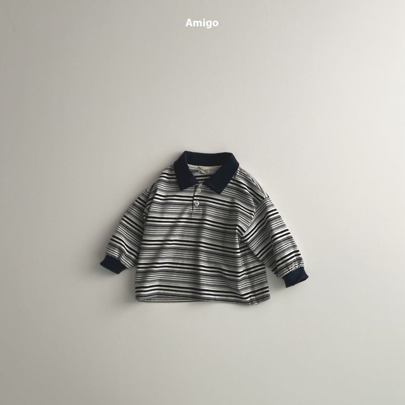 Amigo - Korean Baby Fashion - #babyfever - Multi Collar Tee - 4