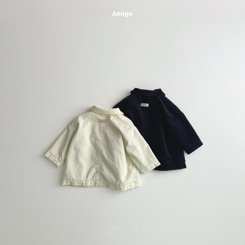 Amigo - Korean Baby Fashion - #babygirlfashion - Corduroy Double Jacket - 3