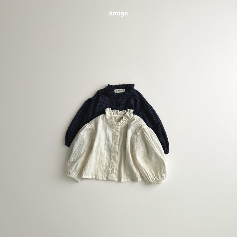 Amigo - Korean Baby Fashion - #babygirlfashion - Shirring Blouse