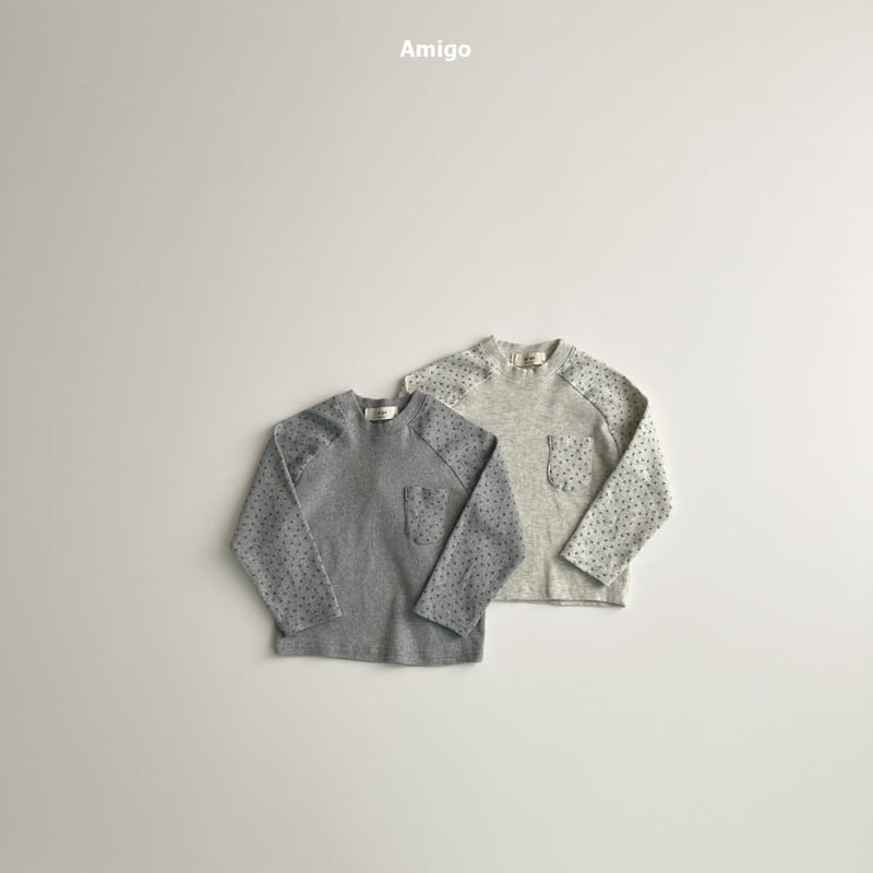 Amigo - Korean Baby Fashion - #babylifestyle - Small Flower Raglan Tee - 10