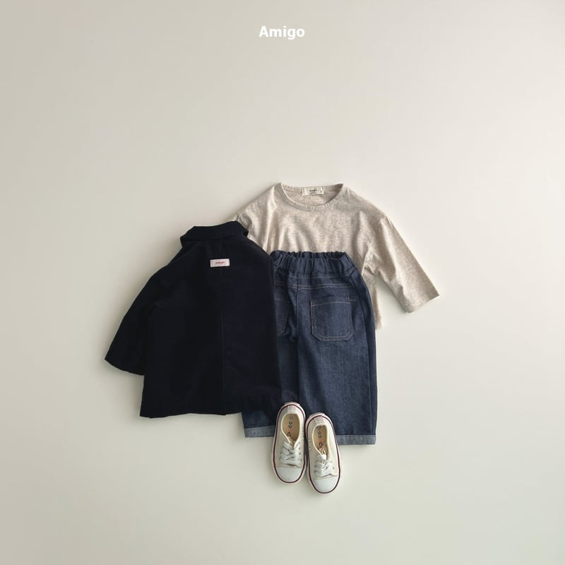 Amigo - Korean Baby Fashion - #babylifestyle - Pocket Denim Pants - 9