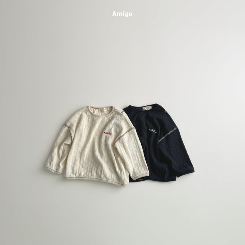 Amigo - Korean Baby Fashion - #babylifestyle - Knit Ribbed Tee