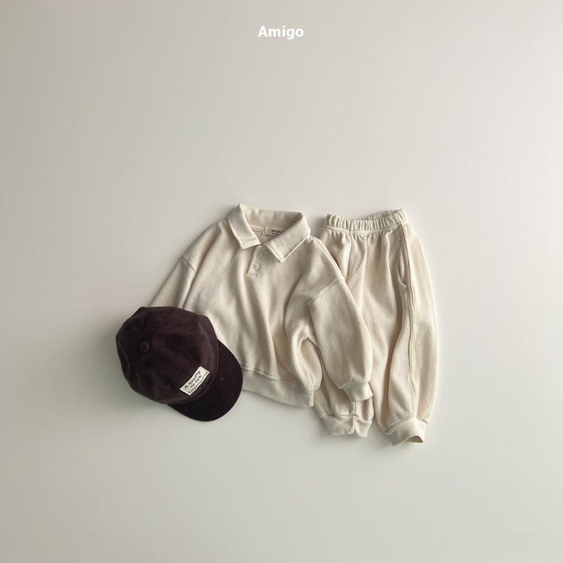 Amigo - Korean Baby Fashion - #babylifestyle - Waffle Jogger Pants - 10