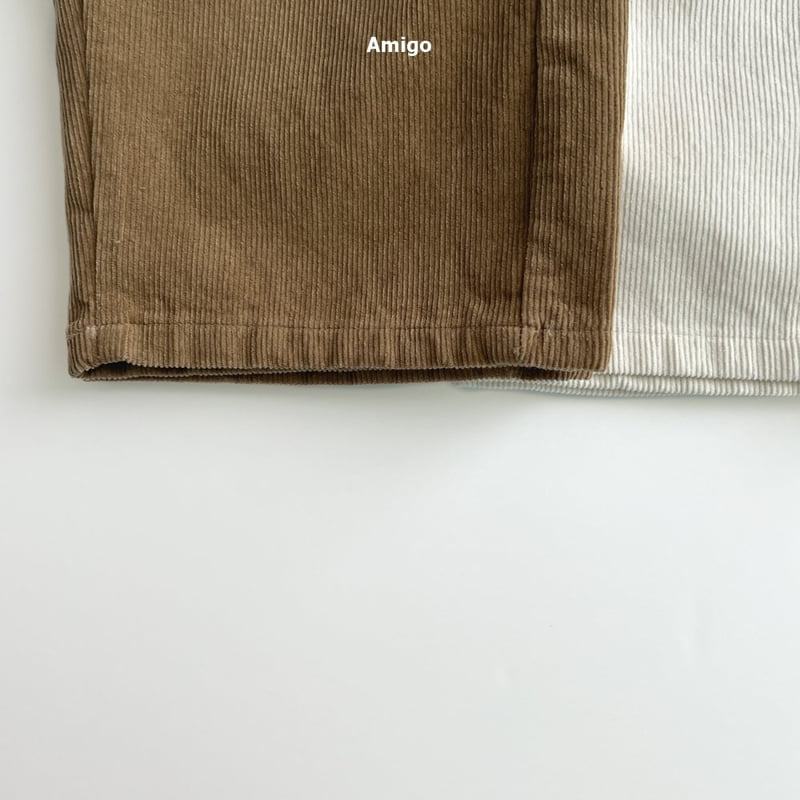 Amigo - Korean Baby Fashion - #babygirlfashion - Wide Corduroy Pants - 4