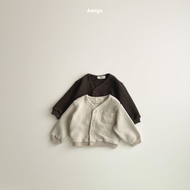 Amigo - Korean Baby Fashion - #babylifestyle - Stand Cardigan