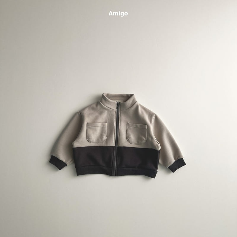 Amigo - Korean Baby Fashion - #babylifestyle - Sweat Warm Jacket - 5