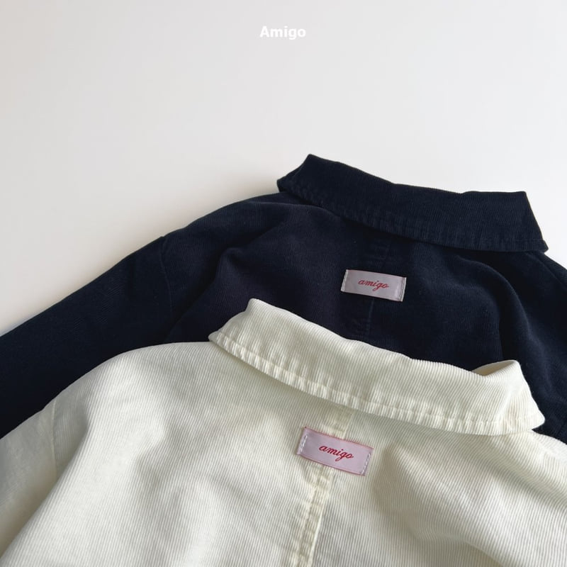 Amigo - Korean Baby Fashion - #babygirlfashion - Corduroy Double Jacket - 4