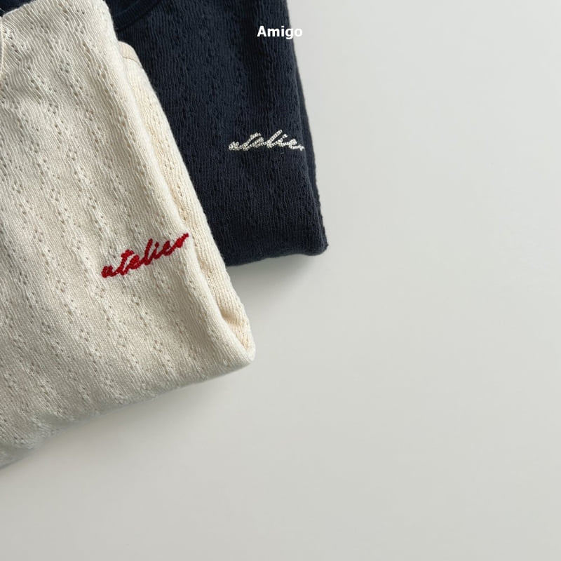 Amigo - Korean Baby Fashion - #babyoninstagram - Knit Ribbed Tee - 2